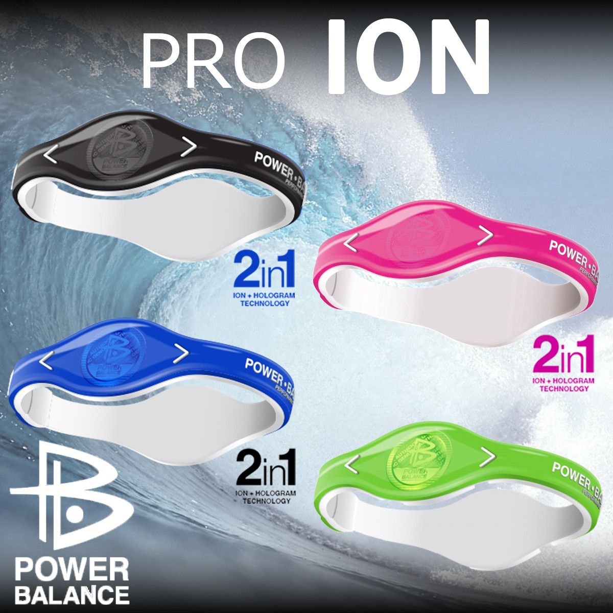 楽天市場 Power Balance Pro Ion パワーバランス プロ イオン モデル ホログラム シリコン リスト ブレスレット 本物の証 Yotta Mark ヨッタ マーク 入り 本物にこだわる シリコン バンド Newパワーバランス 日本正規品 オーシャン スポーツ