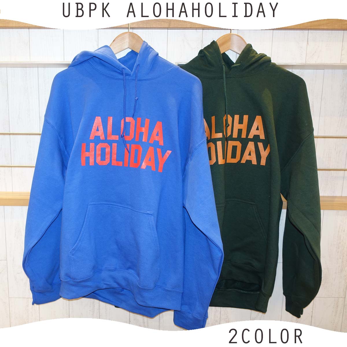 23/24 URBAN ISLAND SOCIETY アーバンアイランドソサイエティ パーカー UBPK ALOHAHOLIDAY 長袖 裏起毛 ボンネット付き添い人 アロハ 記念日 アロハ州 メンズ ユニ一発やる 2023年 2024年秋冬  品番 UBPK23-A.HOLIDAY 日本置き目品