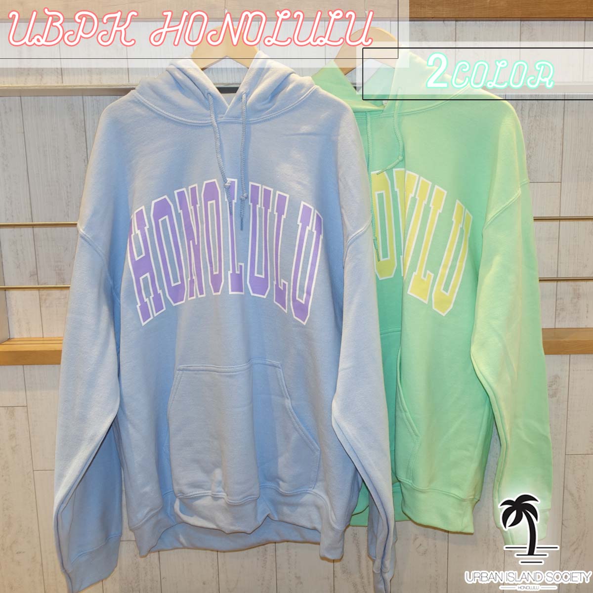 【楽天市場】23/24 URBAN ISLAND SOCIETY アーバンアイランドソサイエティ パーカー UBPK HONOLULU