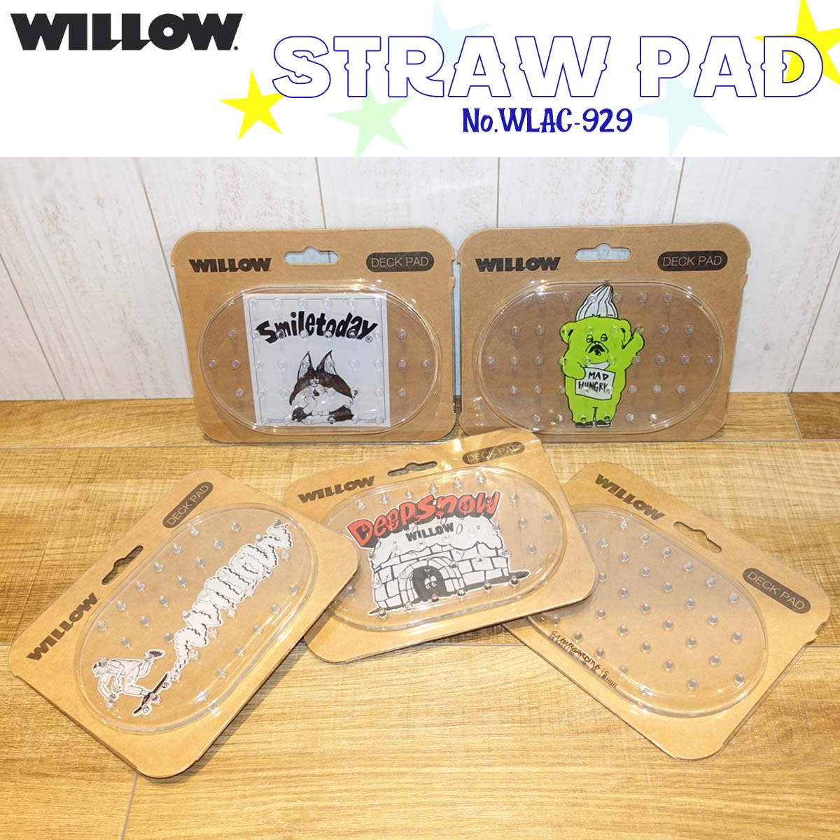 楽天市場】WILLOW ウィロー デッキパッド STRAW PAD スノボ 