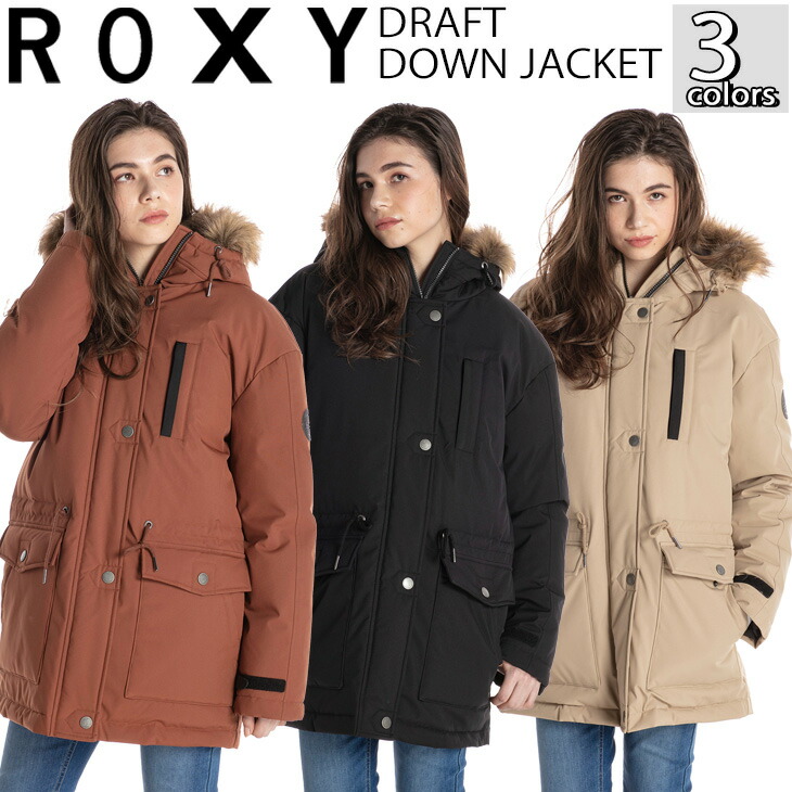楽天市場 Roxy ロキシー ダウンジャケット Draft Down Jacket レディース 年秋冬 品番 Rjk4053 日本正規品 オーシャン スポーツ