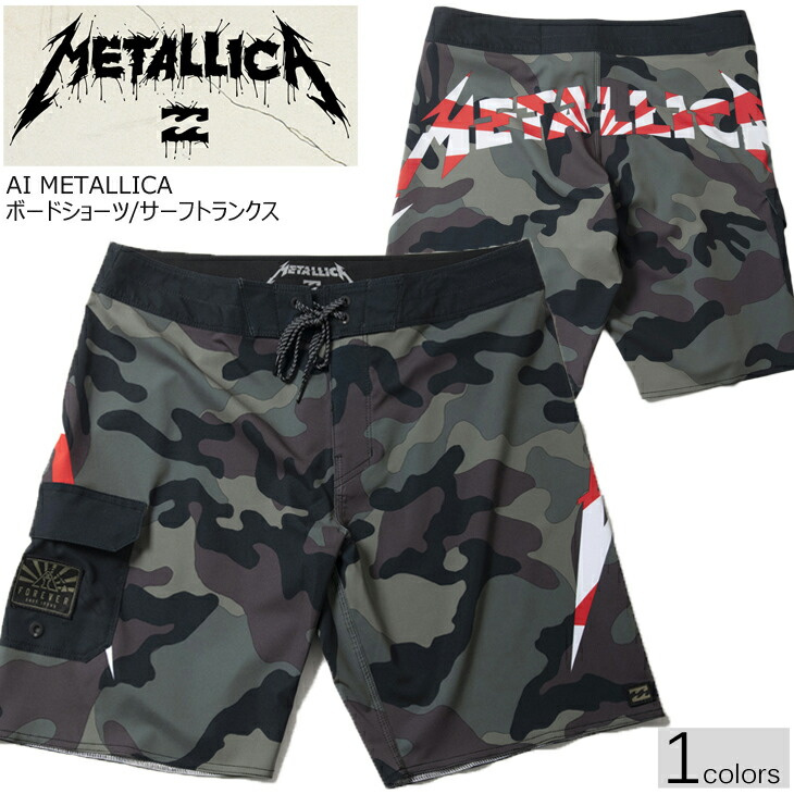 【楽天市場】20 BILLABONG ビラボン METALLICA AI METALLICA メタリカ ボードショーツ サーフトランクス