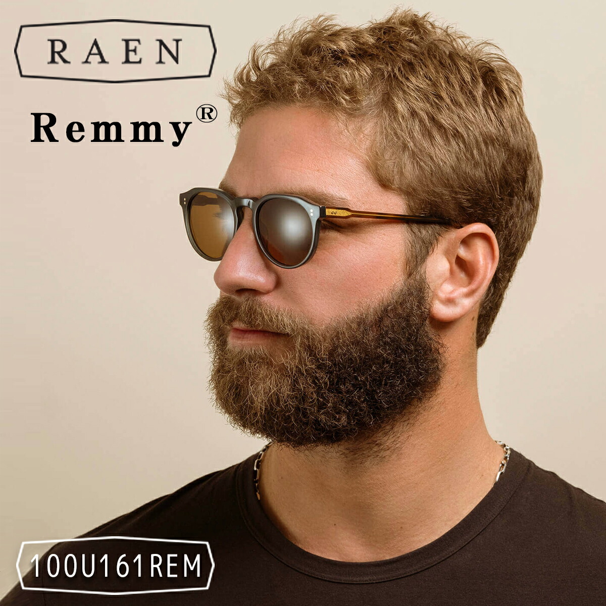 RAEN ブラウンフレーム サングラス せピア色　サーフィン Almond Surf X RAEN アーモンドサーフ レイン ALMOND×RAEN