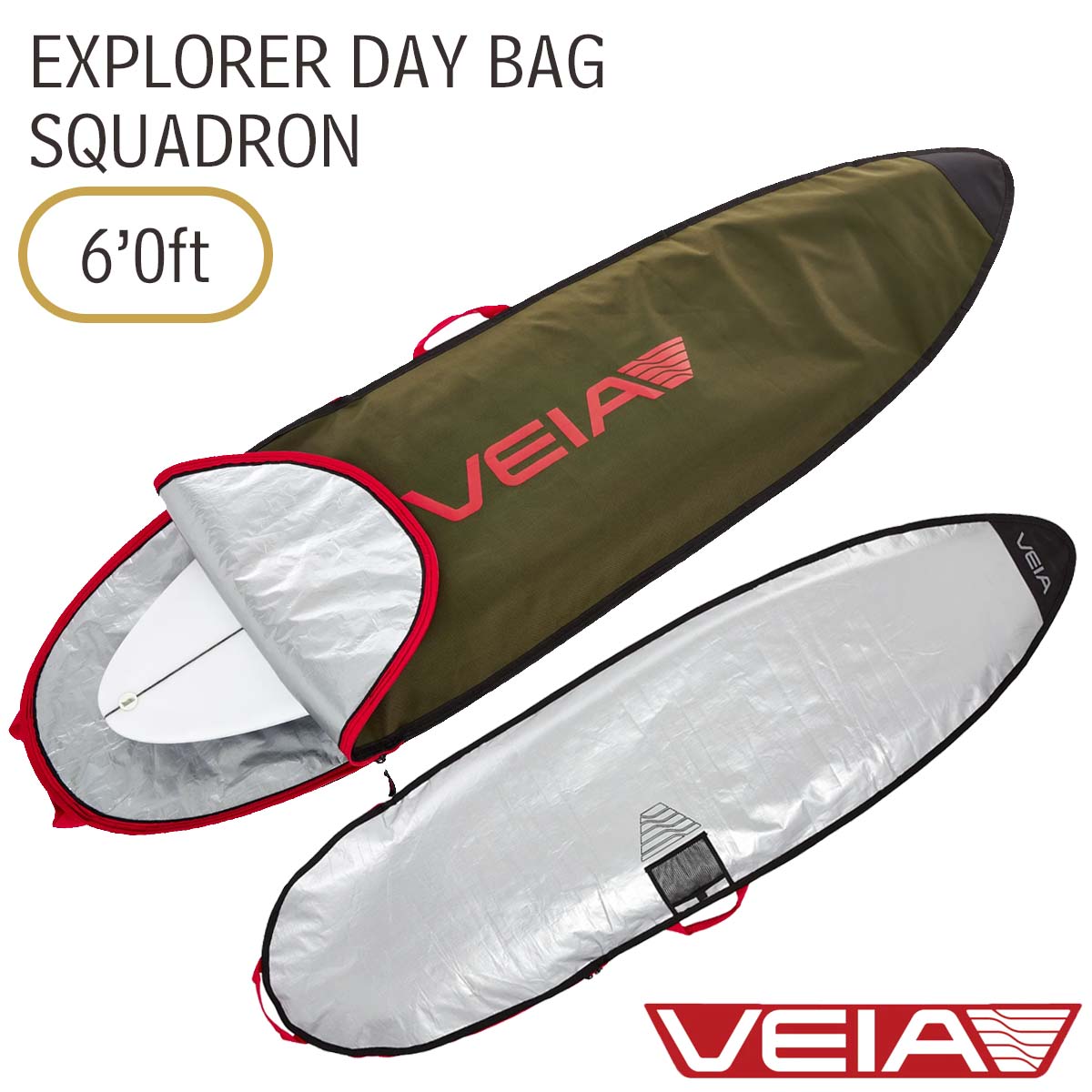VEIA ヴェイア ベイア ゲーム盤入れもの エクスプローラー デイバッグ スクワドロン 6’0 遊撃手ゲーム盤 板 EXPLORER DAY BAG Squadron 日本置き目品