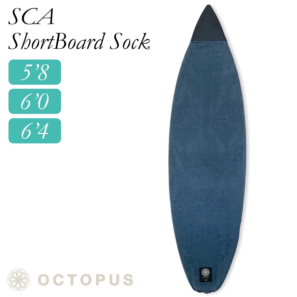 OCTOPUS IS REAL オクトパスイズリアル 編み物入れもの SCA ShortBoard Sock 5\u00278 6\u00270 6\u00274 ボードソック ゲーム盤押しかぶせる サーフゲーム盤 遊撃手ゲーム盤 波乗り 米国海兵隊員運動競技 日本置き目品