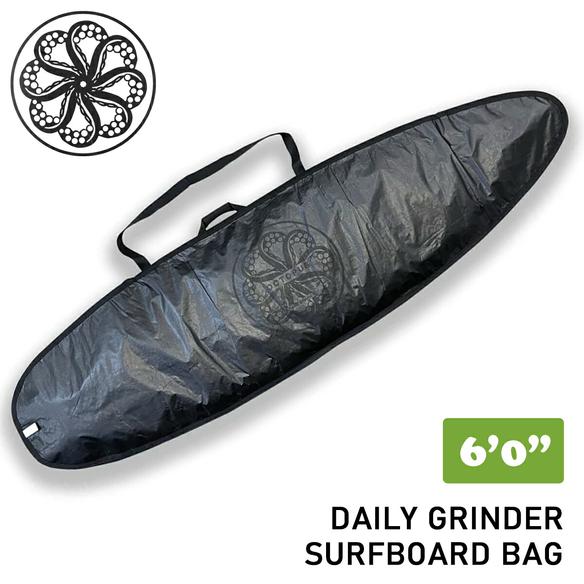 OCTPUS オクトパス 捉え所の無い入れもの ゲーム盤入れもの 遊撃手ゲーム盤 DAILY GRINDER SURFBOARD BAG 6’0” 6.0 デイリー 圧砕機 サーフゲーム盤 御徒面子 押しかぶせる DGDB DAILY GRINDER DAY BAG 日本置き目品