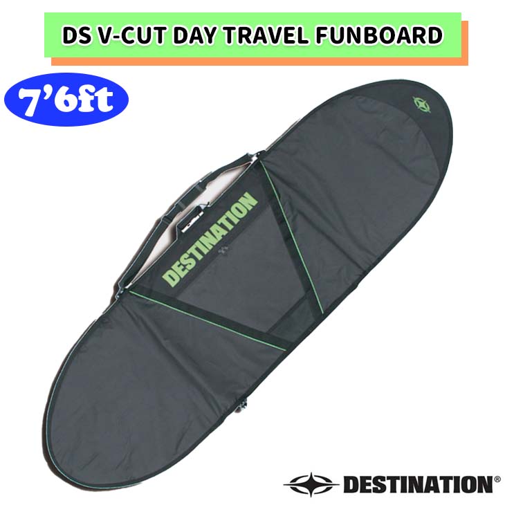 市場 DESTINATION サーフボード FUNBOARD TRAVEL ハードケース DAY V-CUT 7'6