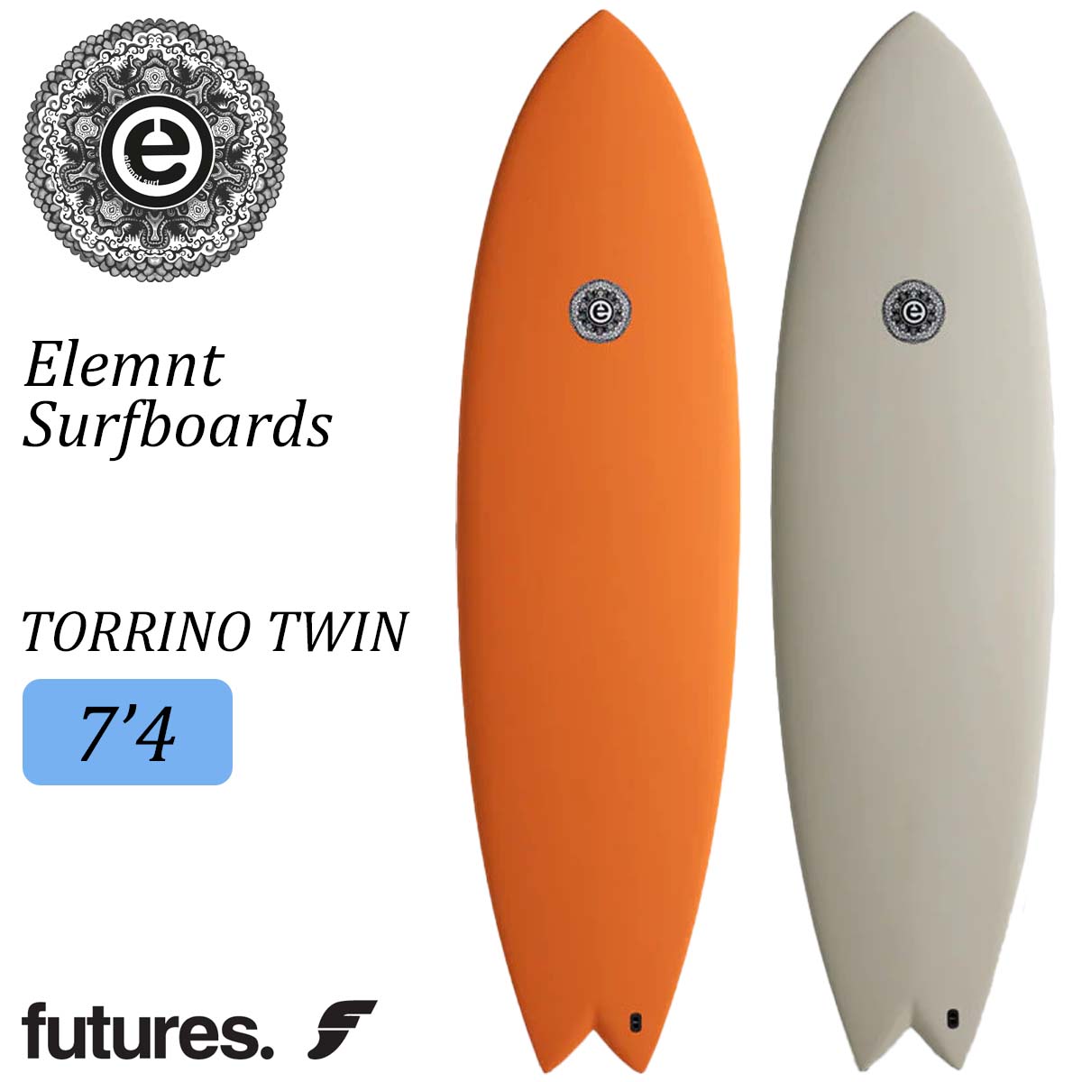 楽天市場】25 Elemnt Surfboards エレメント サーフボード TORRINO