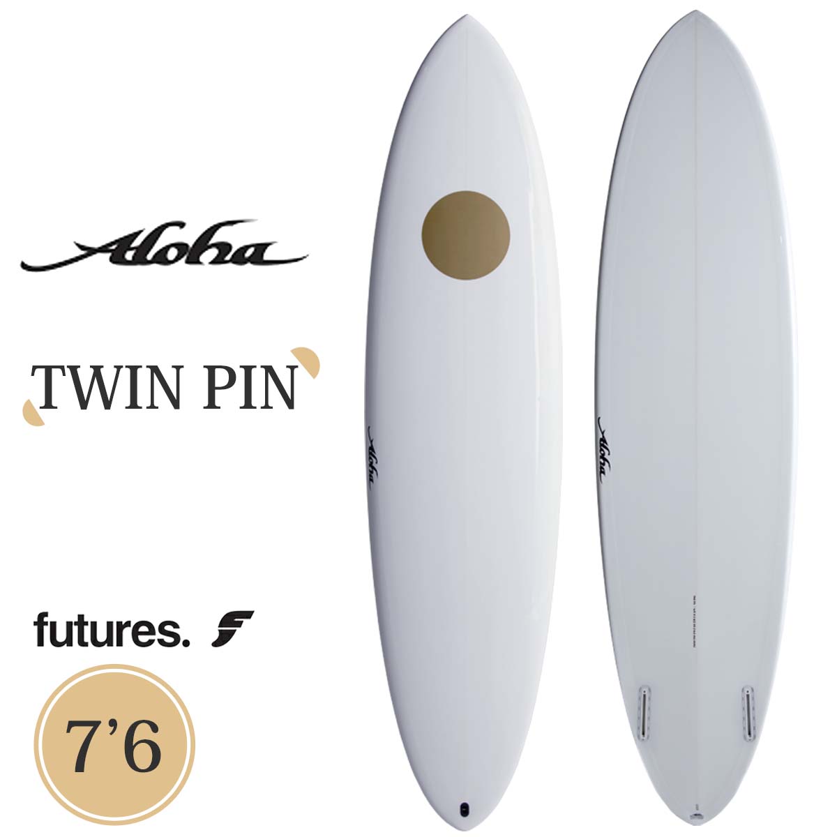 ALOHA サーフボード　5‘8 25 ALOHA SURFBOARDS アロハ サーフボード LUNA FISH 5'8 EPS エポキシ