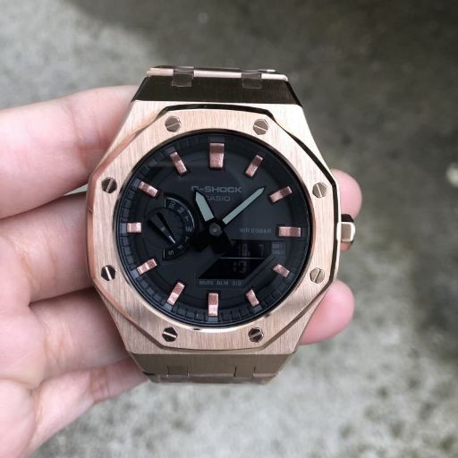 楽天市場】GA2100 カシオーク G shock用 ステンレス ベゼルケースのみ 
