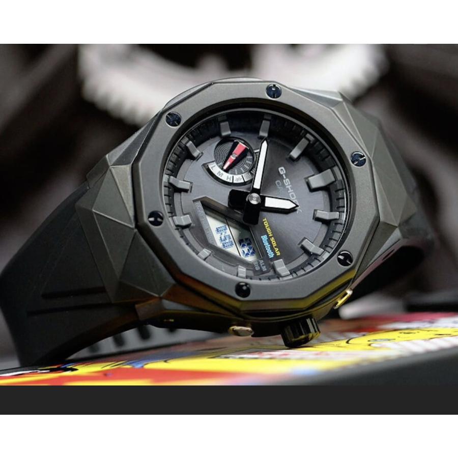 楽天市場】G-shock GA-2100SKE-7 カシオーク カスタマイズ