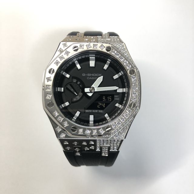 楽天市場】G-shock GA-2100-1A1 カスタム カシオーク オリジナル