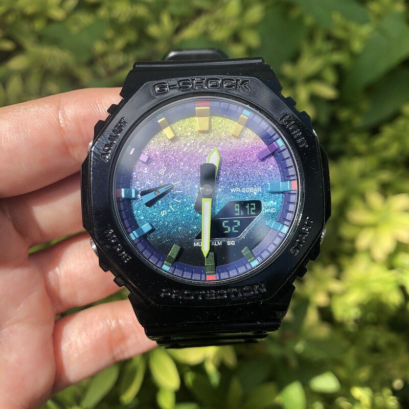 楽天市場】G-shock カシオーク カスタマイズ レインボー
