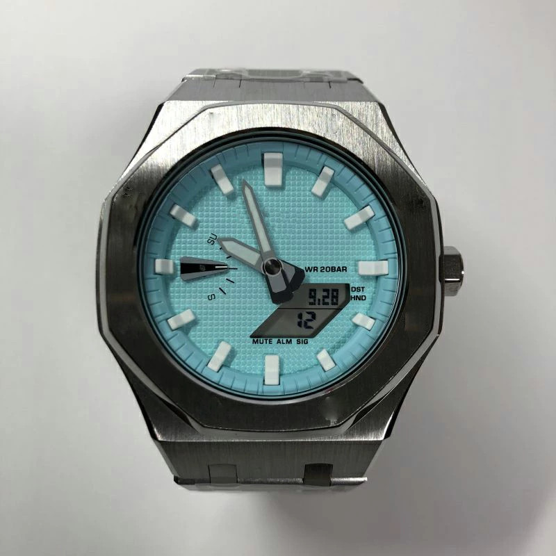 G-SHOCK カシオーク カスタム ティファニー ブルー GA-2100 楽天市場】G-SHOCK GA-2100-1A カシオーク カスタム
