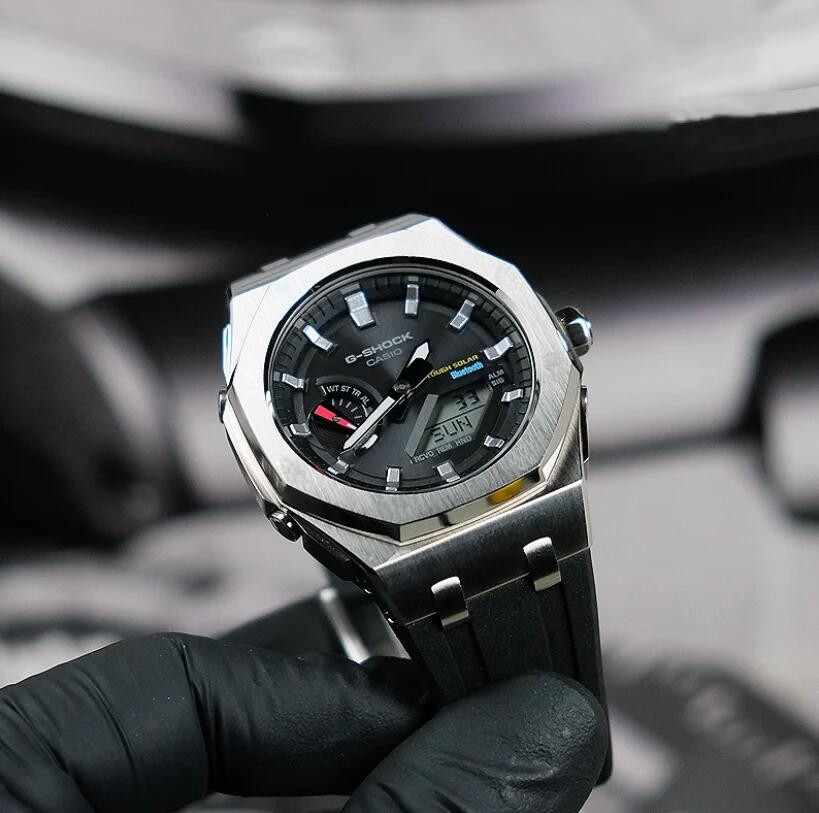 楽天市場】G-SHOCK GA-2100-1A カシオーク カスタム