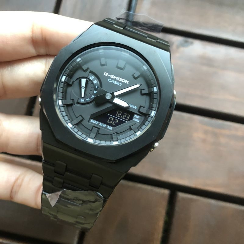 CASIO G-SHOCK GA-2100 カスタム カシオーク ステンレス 楽天市場】G-SHOCK GA2100 1a フロステッド シルバー カスタム
