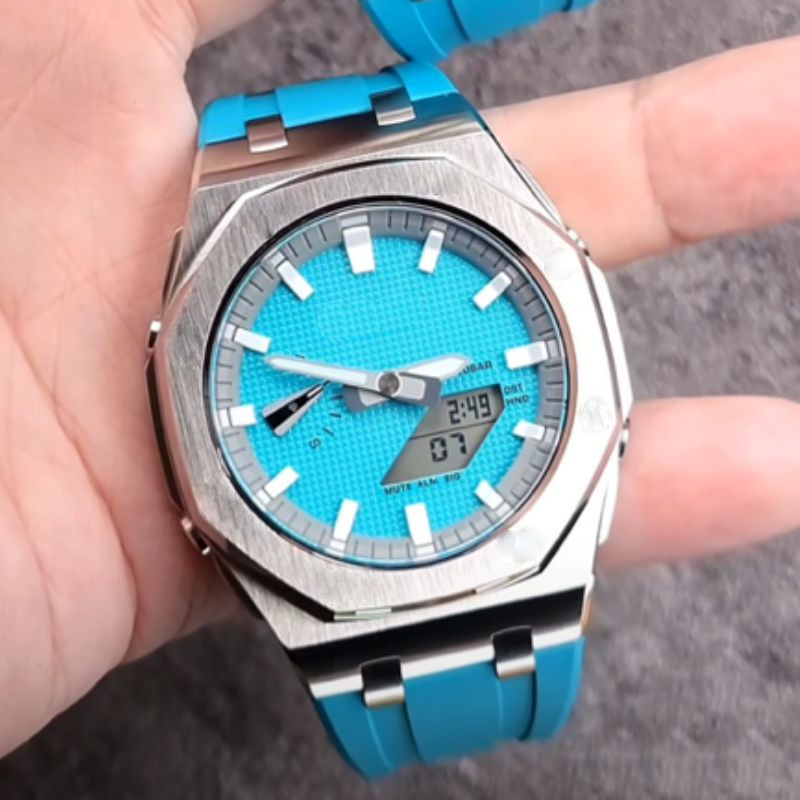 G-shockカスタム 楽天市場】G-shock Ga2100-7A カスタム ブルーペイント : STRAP 24