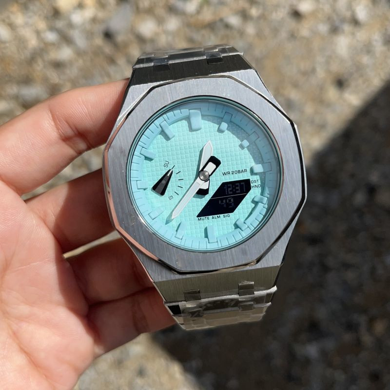 G-SHOCK GA-2100 シルバー/ブルー G Shock 2100 Blue | eBay
