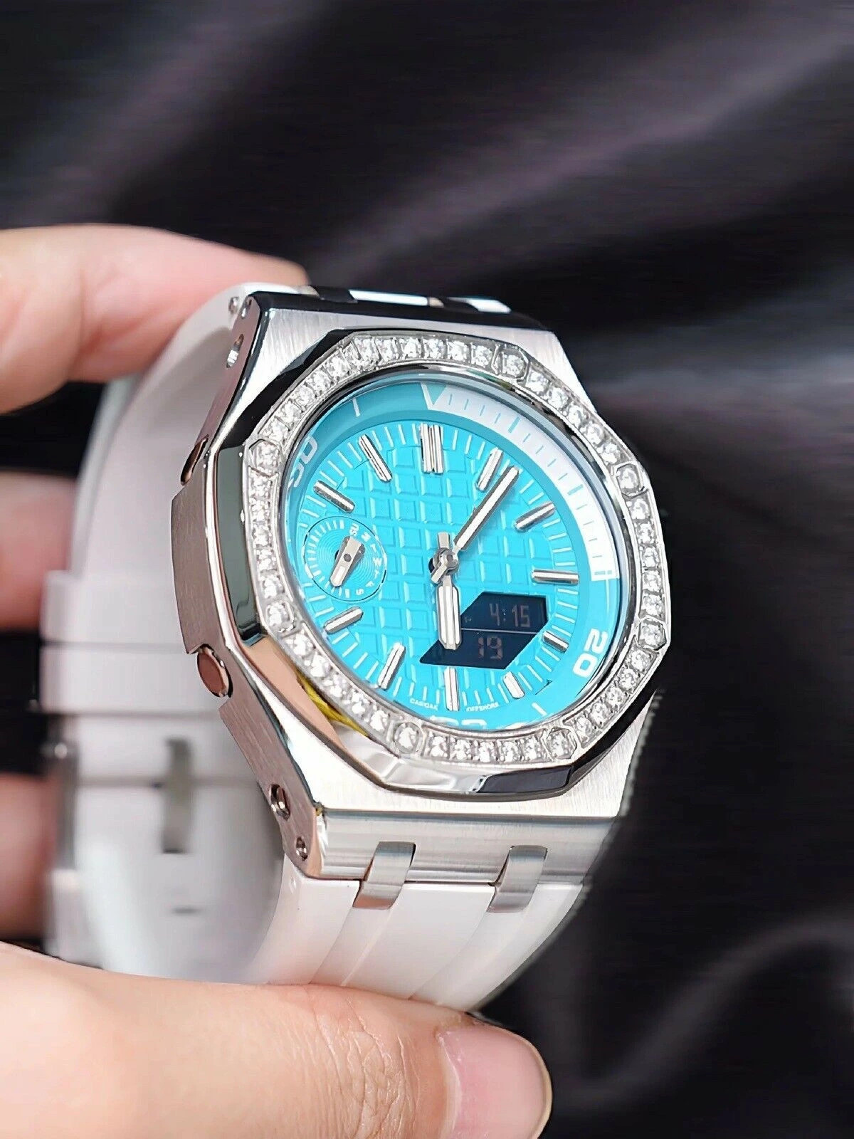 G-SHOCK カシオーク カスタム ティファニー ブルー GA-2100 楽天市場】G-SHOCK GA-2100-1A カシオーク カスタム