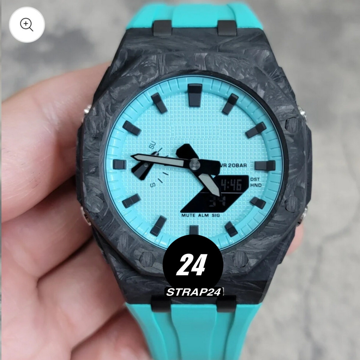 楽天市場】G-shock Ga2100-1A1 カシオーク カスタマイズ
