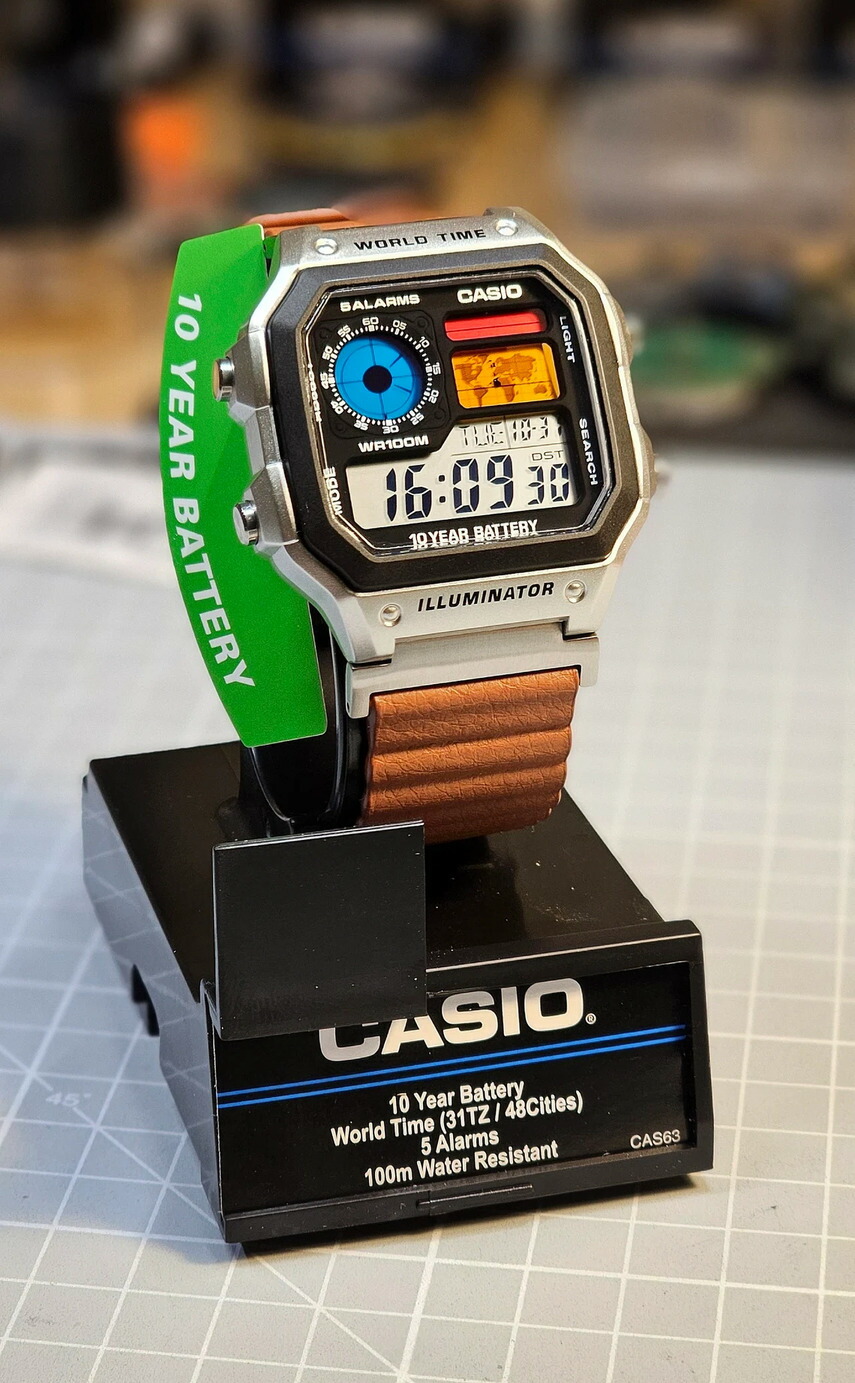 楽天市場】カシオ 腕時計 AE1200WHD-1A 画面カスタム MOD 単色