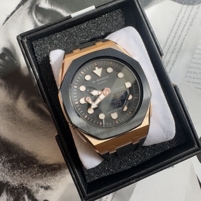 楽天市場】G-shock カシオーク カスタマイズ GA-2100-1A ローズ