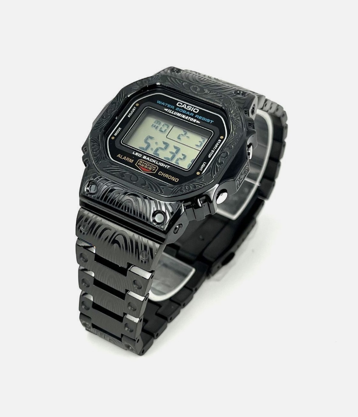 ✦カシオG−SHOCK DW−5600【フルカスタム】 楽天市場】G-shock DW-5600 フルカスタム ペーズリーステンレス