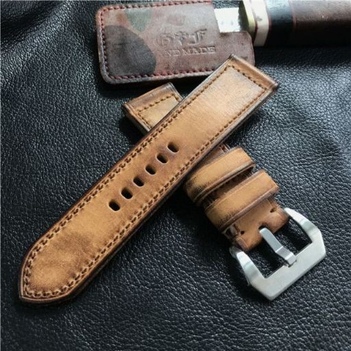 楽天市場】パネライ PANERAI 用 ハンドメイド 本革 レザー 高