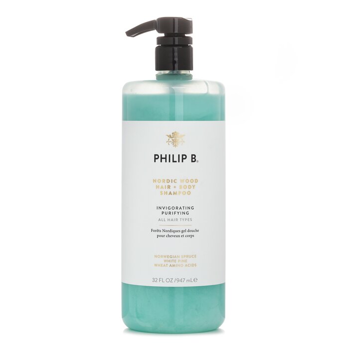 フィリップ B Philip B ノース木材 髪の毛 + 上半身 シャンプー (インビゴレイティング ピュリファイング - 櫂 髪の毛 印字機) 947ml/32薬局衡オンス【外国で通信販売】