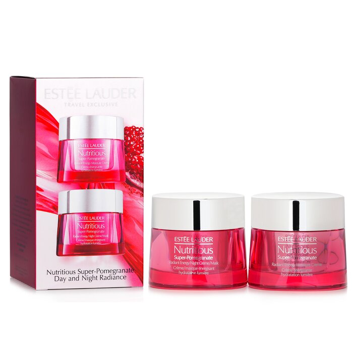 エスティ ローダー Estee Lauder 【ニュートリシャス スーパーザクロのデイ＆ナイトラディアンスセット】モイスチャークリーム 50ml+ ナイトクリーム/ 50ml 2pcs【海外通販】