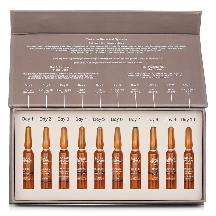 サラ・チャップマン Sarah Chapman Skinesis Power A 取りつくろう 取り合わせ 10x1ml/0.03薬局衡オンス【外国で通信販売】 美容・コスメ・香水-スキンケア