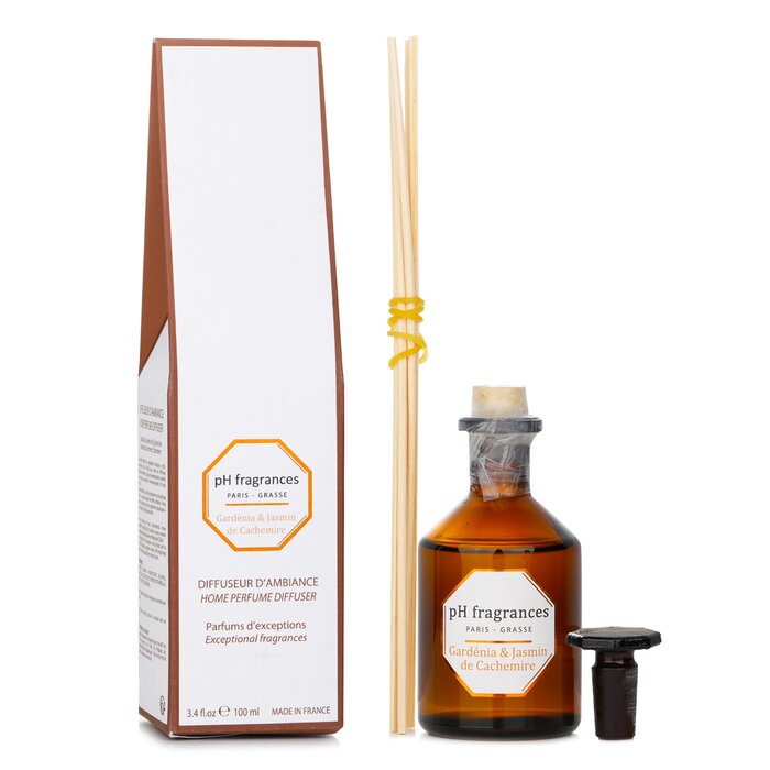 ピーエイチ フラグランス pH fragrances ガーデニアとカールのジャスミン ホームパフュームディフューザー 100ml/3.4oz【海外通販】
