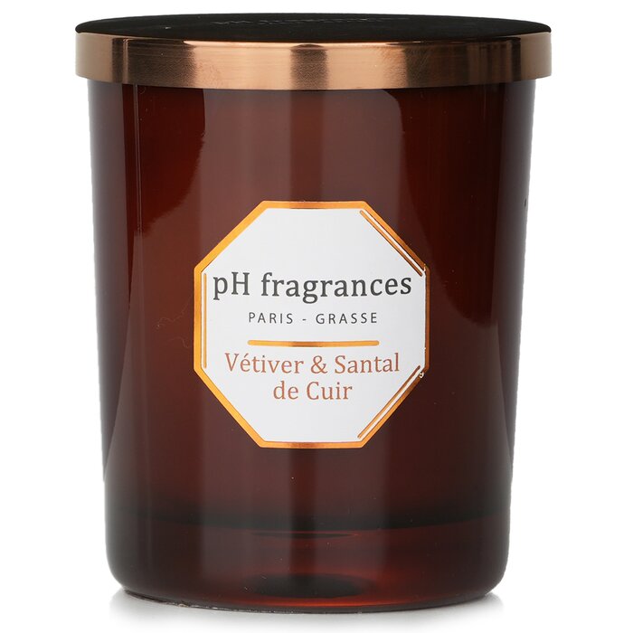 ピーエイチ フラグランス pH fragrances ベチバーとサンタル・ド・キュイールの香りキャンドル 180g/6.3oz【海外通販】