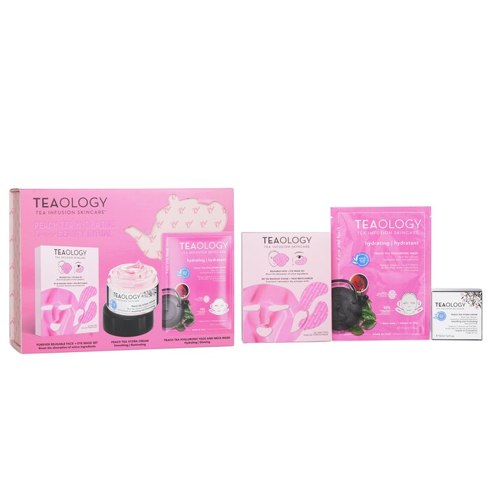 ティオロジー Teaology ピーチティー 保湿 永遠の美 美容リチュアルセット 3pcs【海外通販】