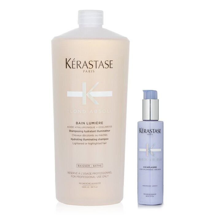 ケラスターゼ Kerastase 金髪 アブソル 仕掛ける 1: シャンプー \u0026 強化 熱防御すること セ子ヒツジ (明るくされたまたは見どころされた髪用) 2pcs【外国で通信販売】
