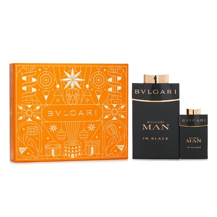 ブル小峡谷 Bvlgari マン はたご屋 黒いこと オード パルファム 一揃いの道具 100ml+15ml【外国で通信販売】
