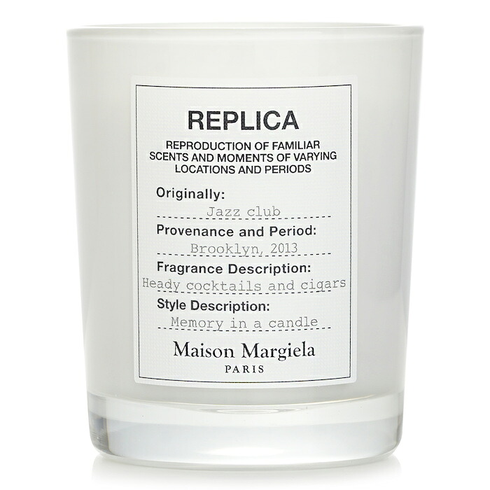 メゾンマルタンマルジェラ Maison Margiela レプリカ ジャズ クラブ キャンドル 165g/5.82oz【海外通販】