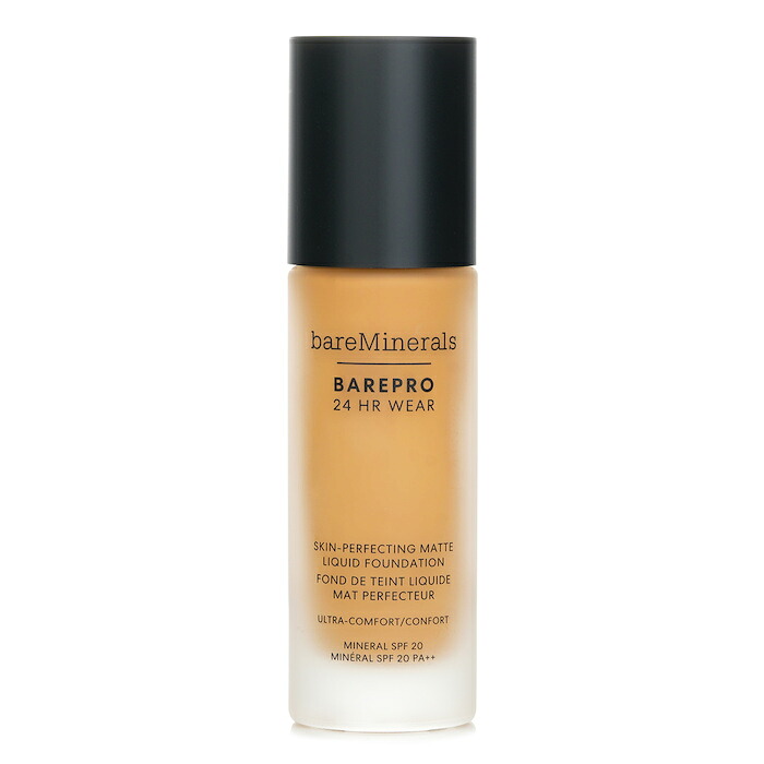 ベアミネラル BareMinerals BAREPRO 24時間ウェア 肌を整えるマット リキッド ファンデーション ミネラル SPF 20 - # Medium 35 Warm 30ml/1oz【海外通販】