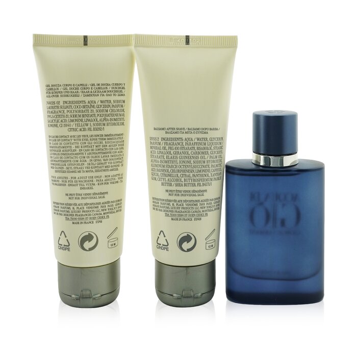 ジョルジオアルマーニGiorgioArmaniAcquaDiGioProfondoCoffret:EauDeParfumSpray40ml/1.35oz+AllOverBodyShampoo75ml/2.5oz+AfterShaveBalm75ml/2.5oz3pcs【海外通販】