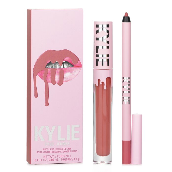 カイリー・バイ・カイリー・ジェンナー Kylie Cosmetics マット リップキット: マット リキッドリップスティック 3ml + リップライナー 1.1g - # 301 Angel 2pcs【海外通販】