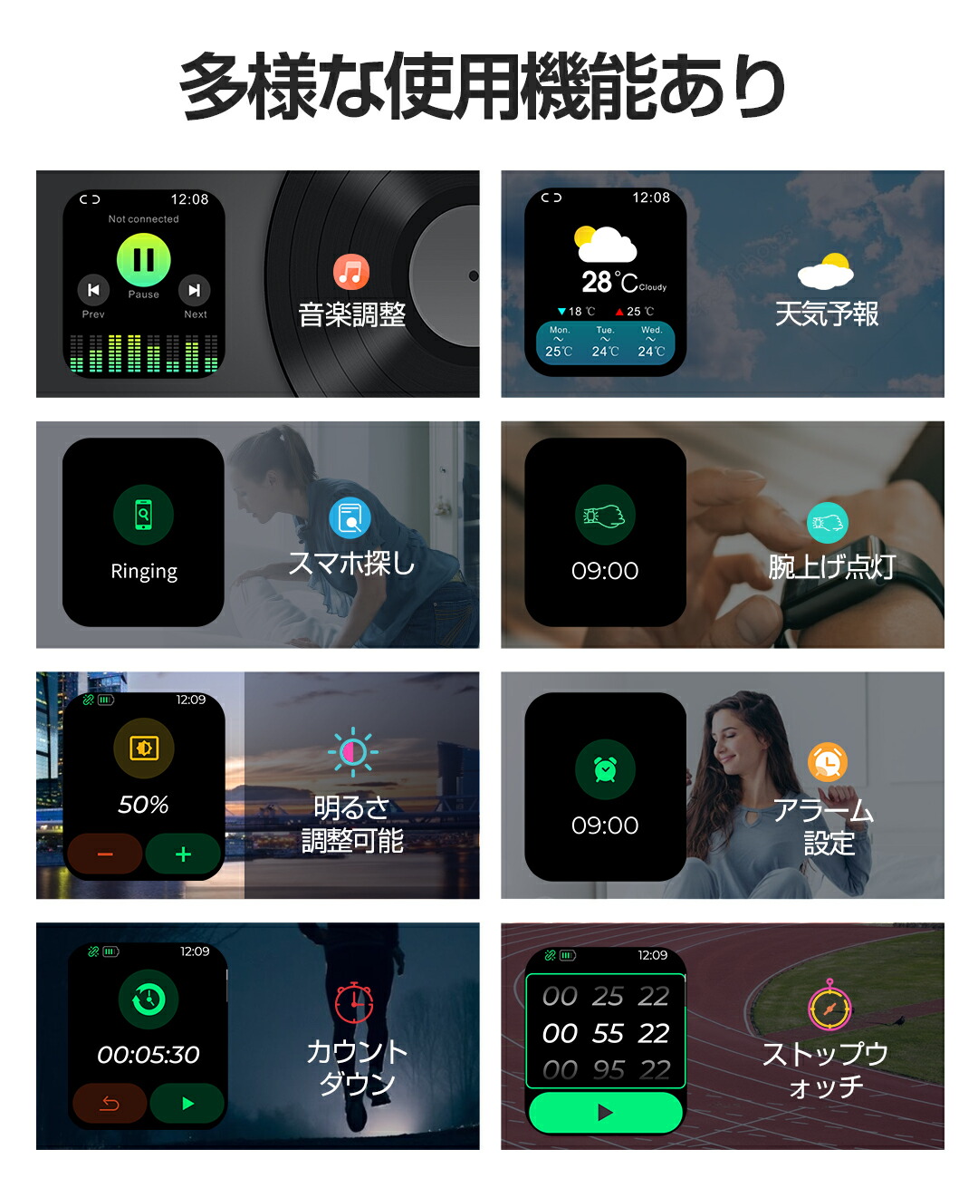 日本語対応2021大画面bluetooth音声通話スマートウォッチ体温測定血圧測定血中酸素【体温測定器】Line通知体温フルタッチ腕時計天気予報睡眠モニタリング音楽を制御