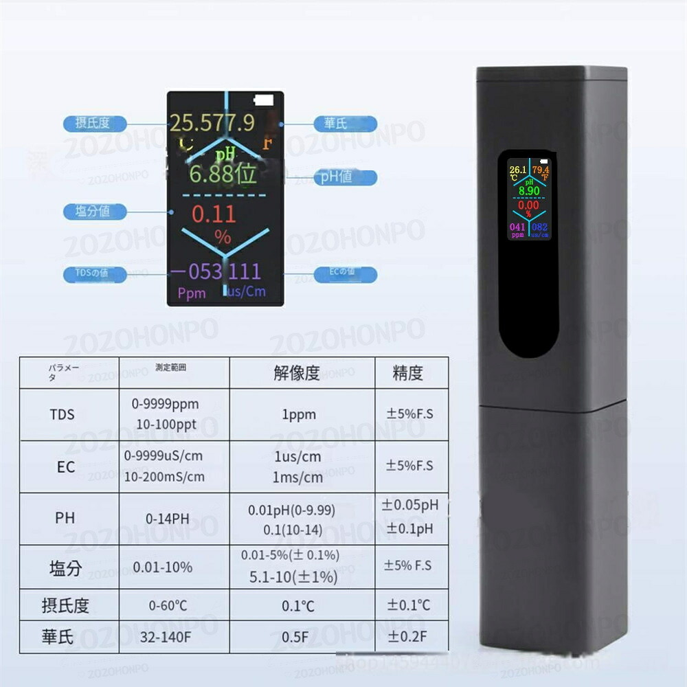 申し受ける式5 インチ 1 塩気/EC/TDS/PH 体温資料 PH価値付ける器 高的確さ デジタルPH計 海洋博物館 PH米突 PH読み合わせる  ペーハー 価値付ける器 水質精神測定検査 海洋博物館 流動物 水質価値付ける用 ペーハー計 目盛り調整 自動小銃目盛り調整  衣嚢手合い賢しい水質テスター PH 体温取り調べる