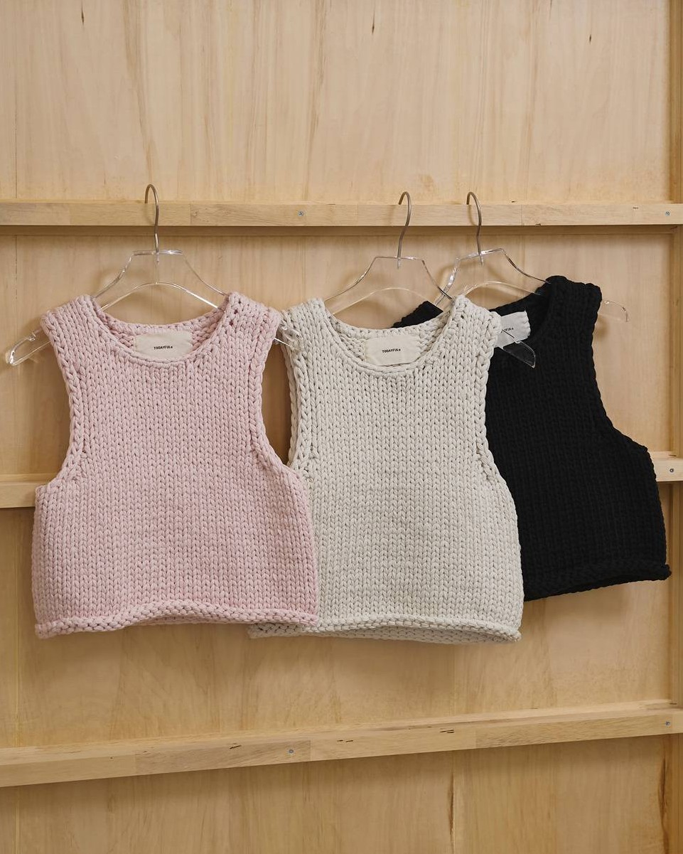 【即納】【26SS】TODAYFUL(トゥデイフル)Hand Knit Vest ハンドニットベスト（12610512）より良い/編み物より良い/編み物/2026SS/Life’ｓ（ライフズ）【レディース】【置き目品】