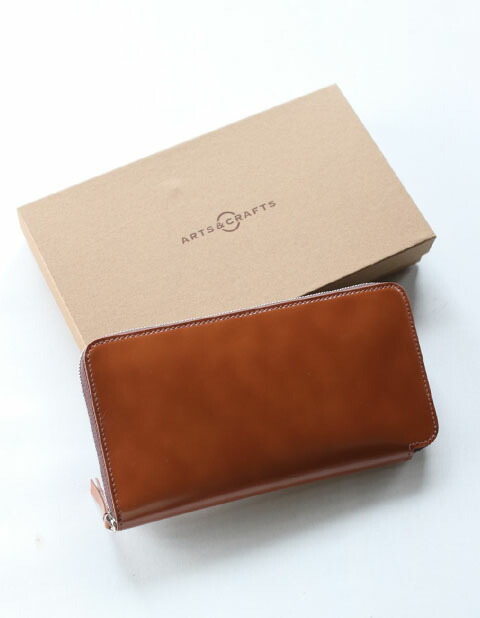 【Lastone!】ARTS \u0026 CRAFTS（アーツアンドクラフツ）ラウンドジップロングウォレット CORDOVAN ACCROUND ZIP LONG WALLET 長紙入れ/二つ折り紙入れ/ラウンドジッパー長紙入れ/紙入れ【レディース】【UNISEX】