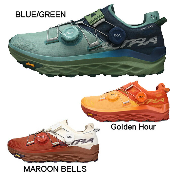 【SALE / 30%off】モンブラン ボア ウィメンズ [ALTRA アル虎] トレイルランニングシューズ ※返品取り替えっこ不可商いもの 2022年青写真