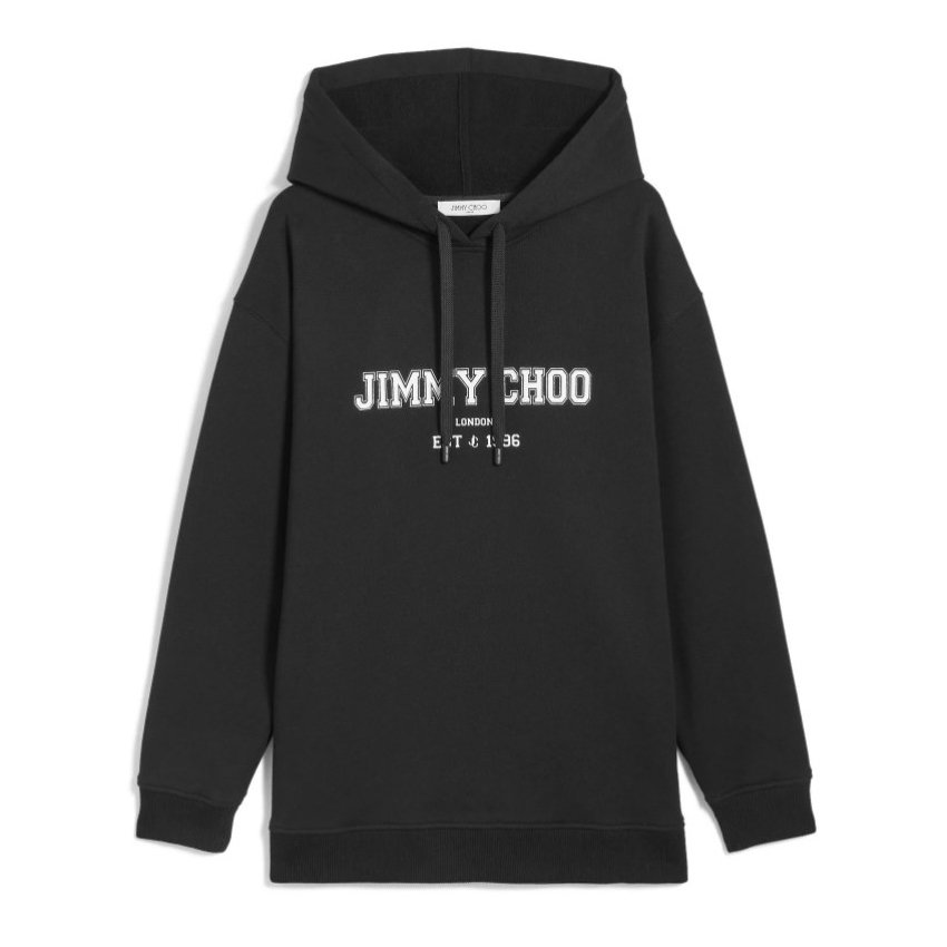 パーカー 人気商品の レディース メンズ College Hoodie Jc ジミーチュウ Choo Jimmy ユニセックス ブラック フーディ パーカー Thehappydaysfarm Com