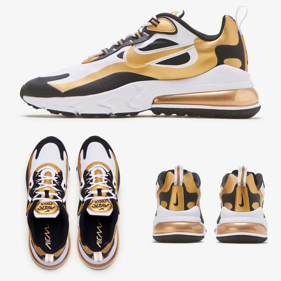 最新人気 ナイキ Nike メンズ スニーカー Air Max 270 React エアマックス リアクト Cw7298 100 ホワイト ゴールド 無料長期保証 Secretoftheislands Com