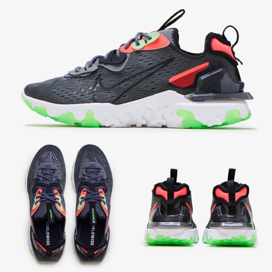 魅了 ナイキ Nike メンズ スニーカー React Vision Worldwide リアクト ビジョン Ct2927 001 グレー ブラック グリーン 気質アップ Www Hotrade Com Mx