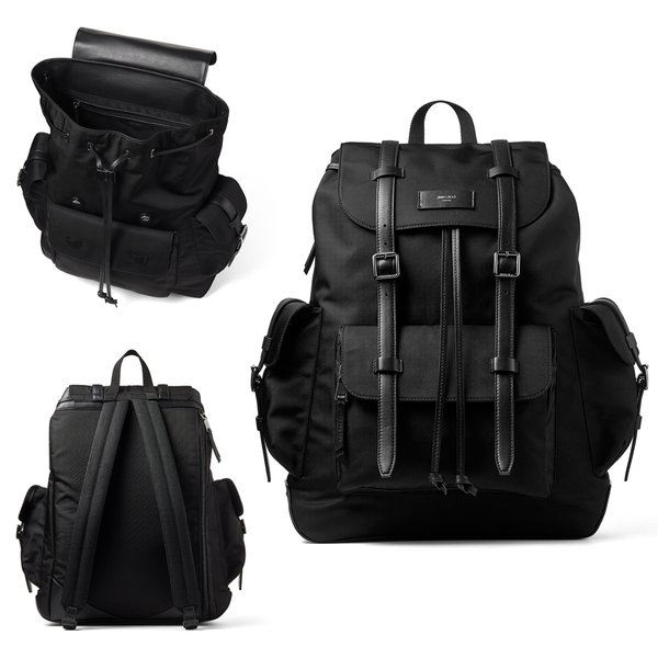 楽天市場 Jimmy Choo ジミーチュウ Prefall Filmore メンズ バックパック リュック ブラック 黒 ナイロン Stroke