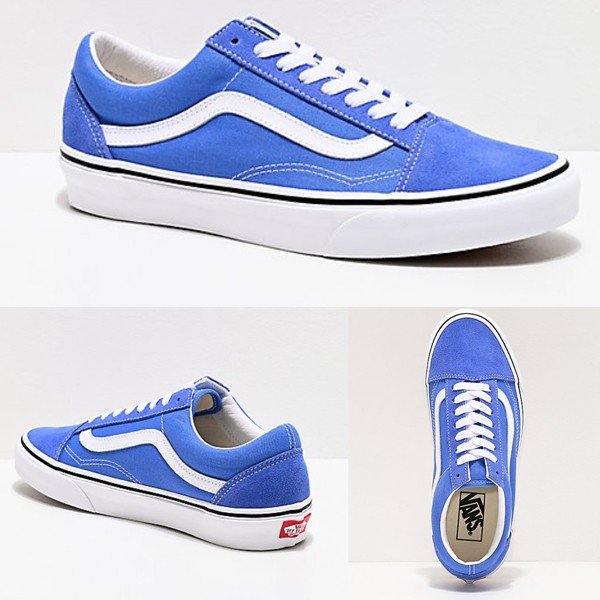 楽天カード分割 Vans バンズ スニーカー 大人気 ユニセックス ホワイト ブルー オールドスクール Old Skool 商品コード Yos14 新版 Precisionnm Com